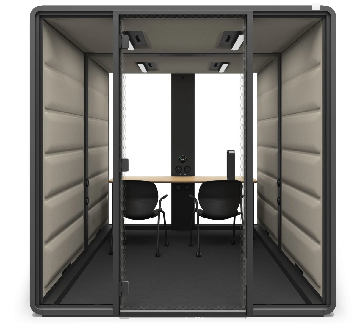 Hushfree L Access acoustic pod, front view