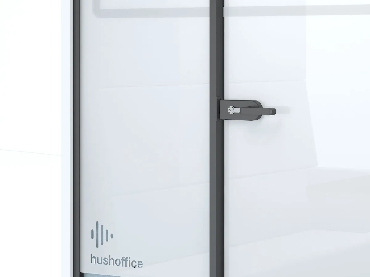 Hushclassic door with frosted privacy film